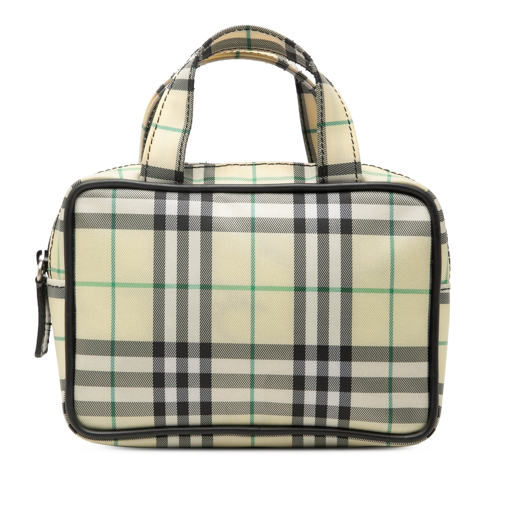 Pre-Loved Burberry House Check Canvas Handbag